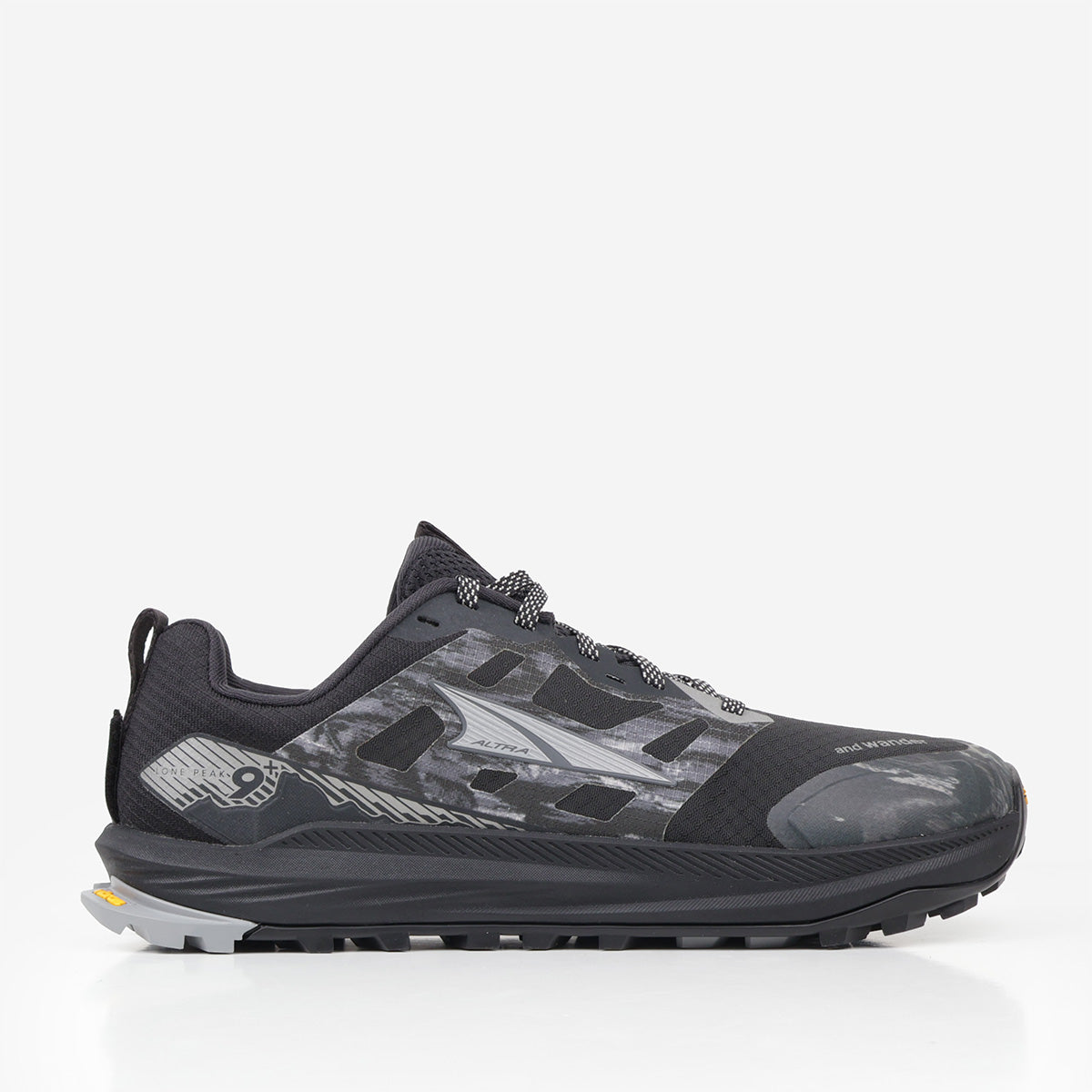 Altra Lone Peak 9 Trail Running Shoes - Men's Black | Zero Drop & Wide Toe Box