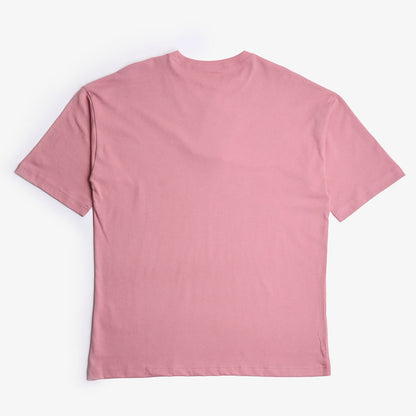Champion Reverse Weave Small C Crewneck T-Shirt, Dark Pink, Detail Shot 3