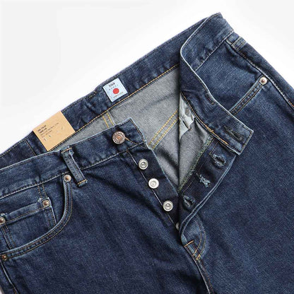 Edwin Loose Straight Yoshiko 12.6oz Left Hand Denim Jeans, Akira Wash, Detail Shot 4