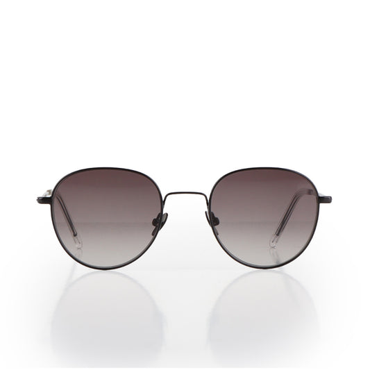 Monokel Eyewear Rio Sunglasses, Black Grey Gradient Lens, Detail Shot 1
