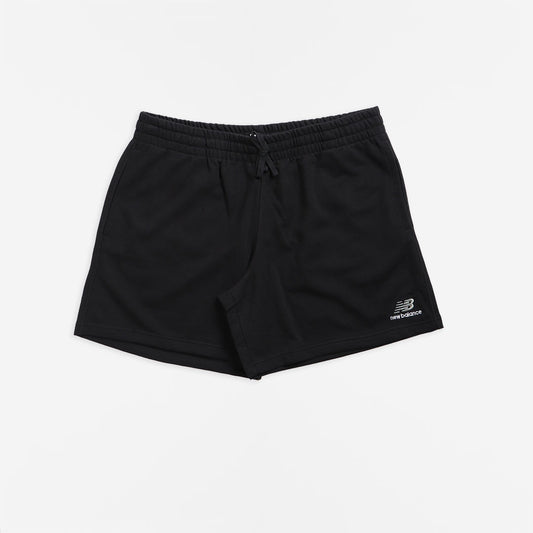 New Balance Uni-ssentials Shorts, Black, Detail Shot 1
