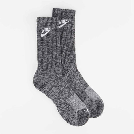 Nike Sportswear Everyday Plus Cushioned Socks 2-Pack, Black White, Detail Shot 1