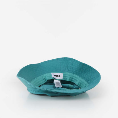 OBEY Bold Century Bucket Hat, Turquoise, Detail Shot 3