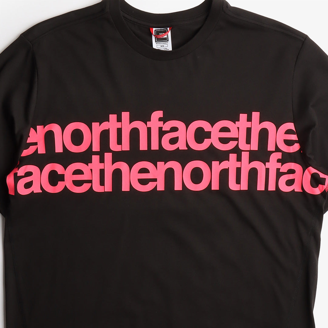 The North Face Coordinates T-Shirt, TNF Black Brilliant Coral, Detail Shot 3