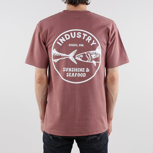 Urban Industry Fish Industry T-Shirt, Clay, Detail Shot 1