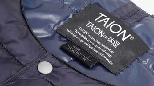 Taion Down Vests & Jackets at Urban Industry
