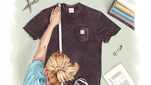 Measuring an Urban Industry Organic T-Shirt