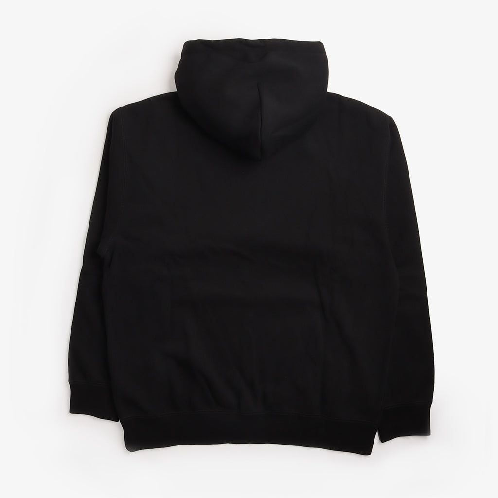 OBEY Established Works Bold Zip Hoodie II in Black, back view