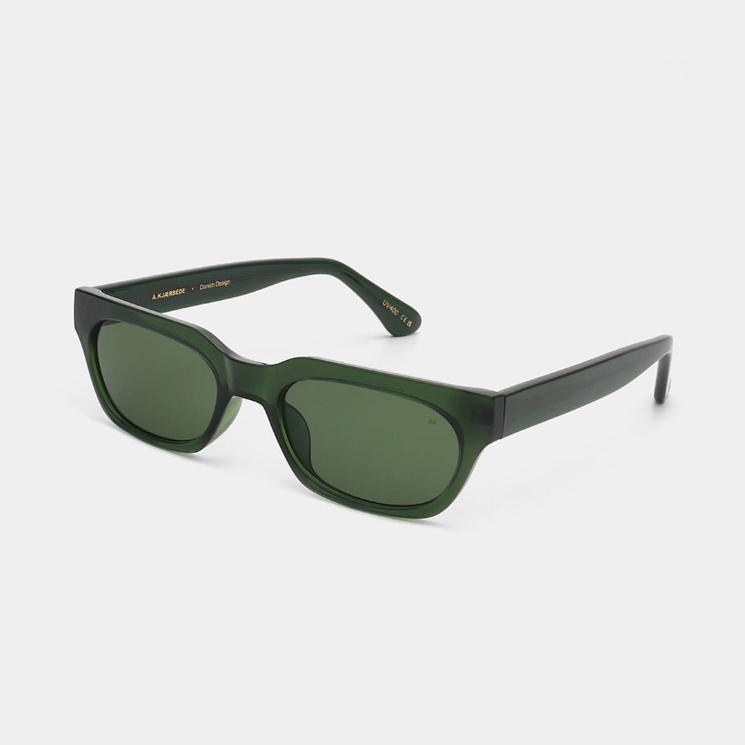 A. Kjaerbede Bror Sunglasses, Dark Green Transparent, Detail Shot 2