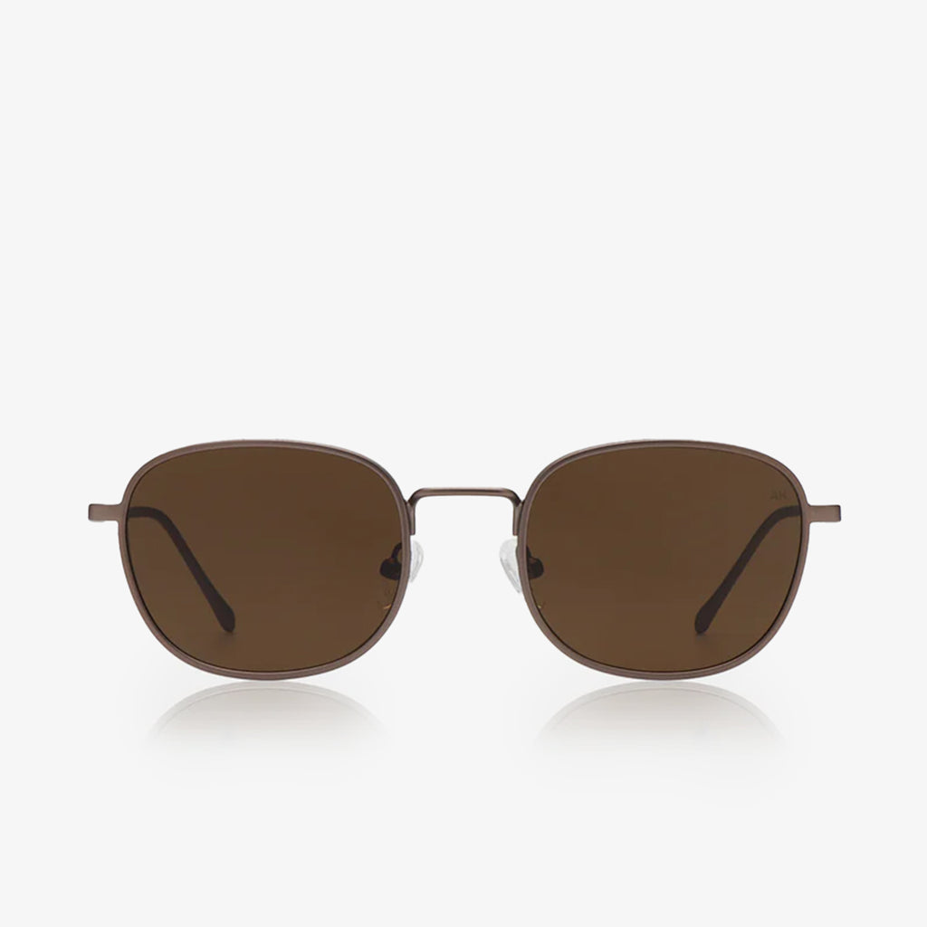 A. Kjaerbede Hello Sunglasses, Matte Brown, Detail Shot 1