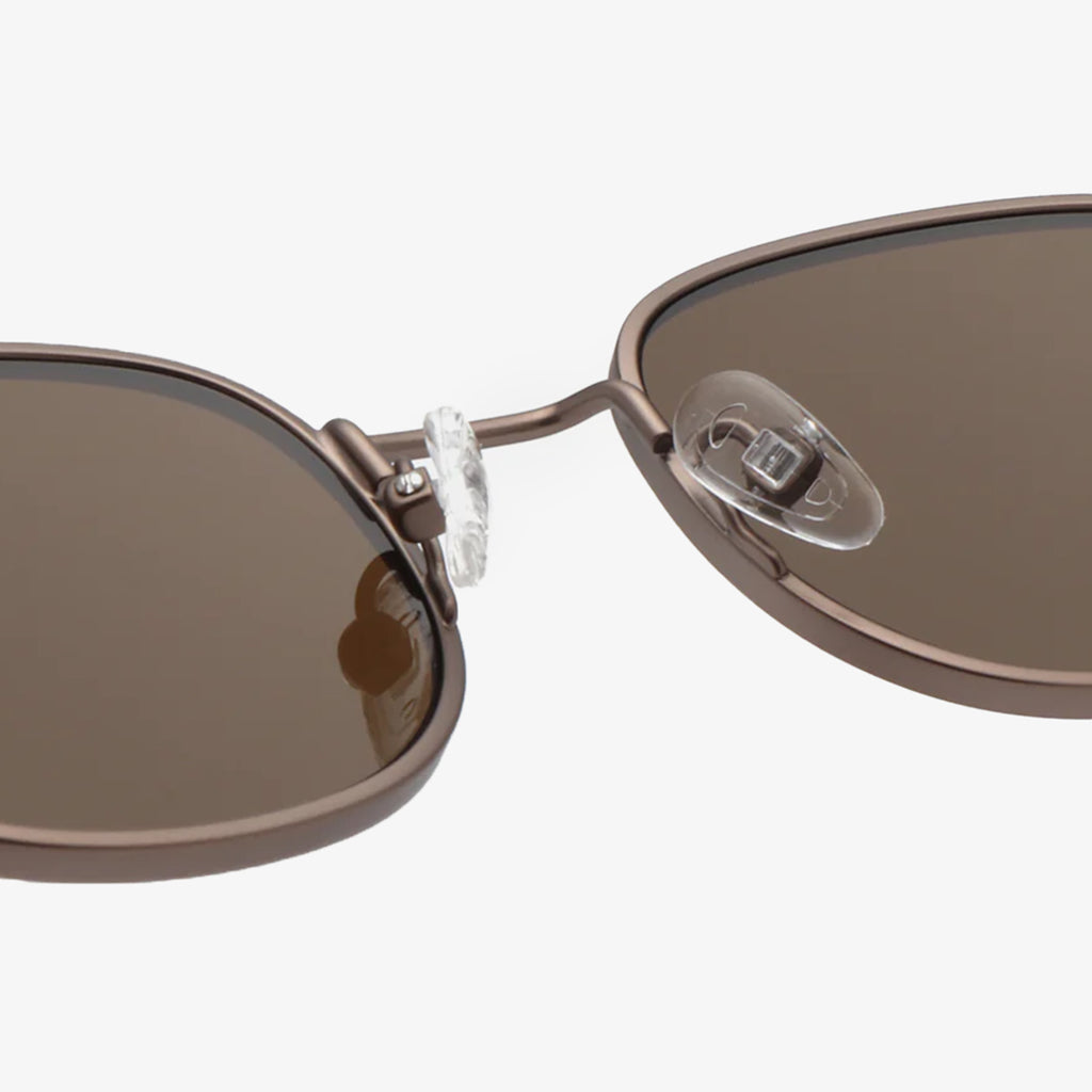 A. Kjaerbede Hello Sunglasses, Matte Brown, Detail Shot 4