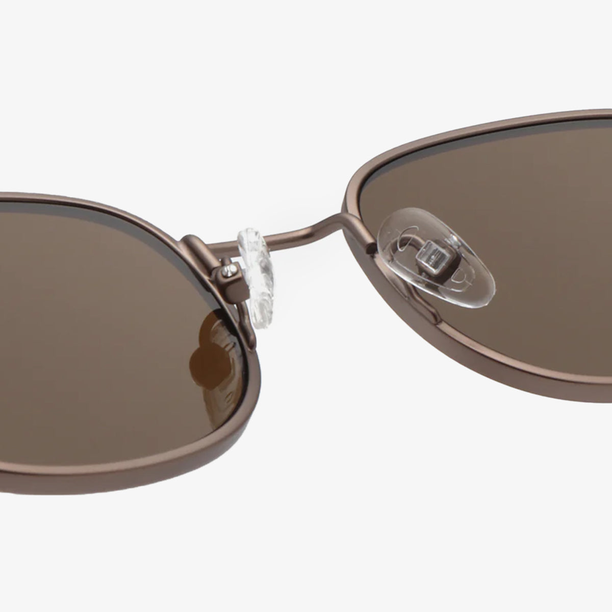 A. Kjaerbede Hello Sunglasses, Matte Brown, Detail Shot 4