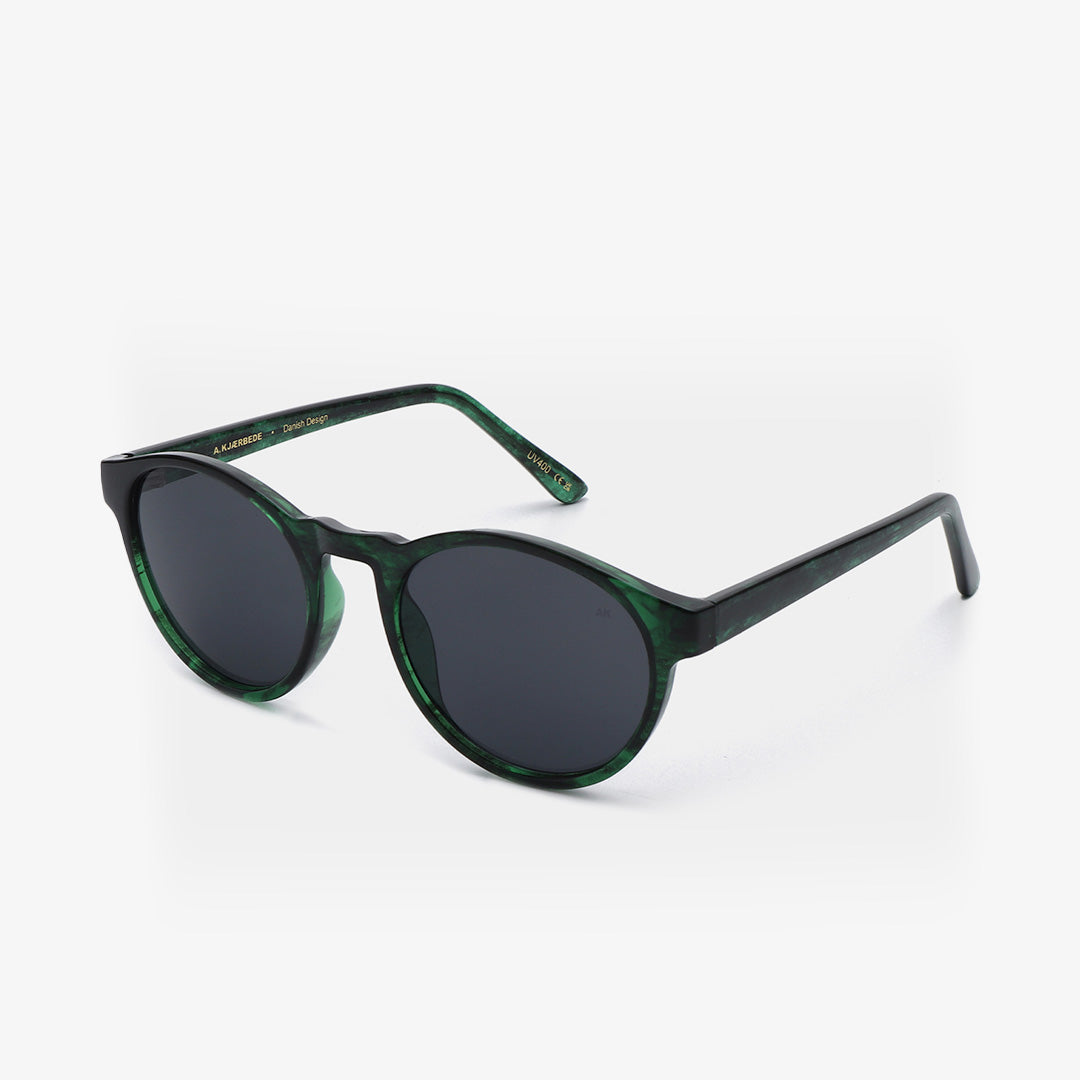 A. Kjaerbede Marvin Sunglasses, Green Marble Transparent, Detail Shot 4
