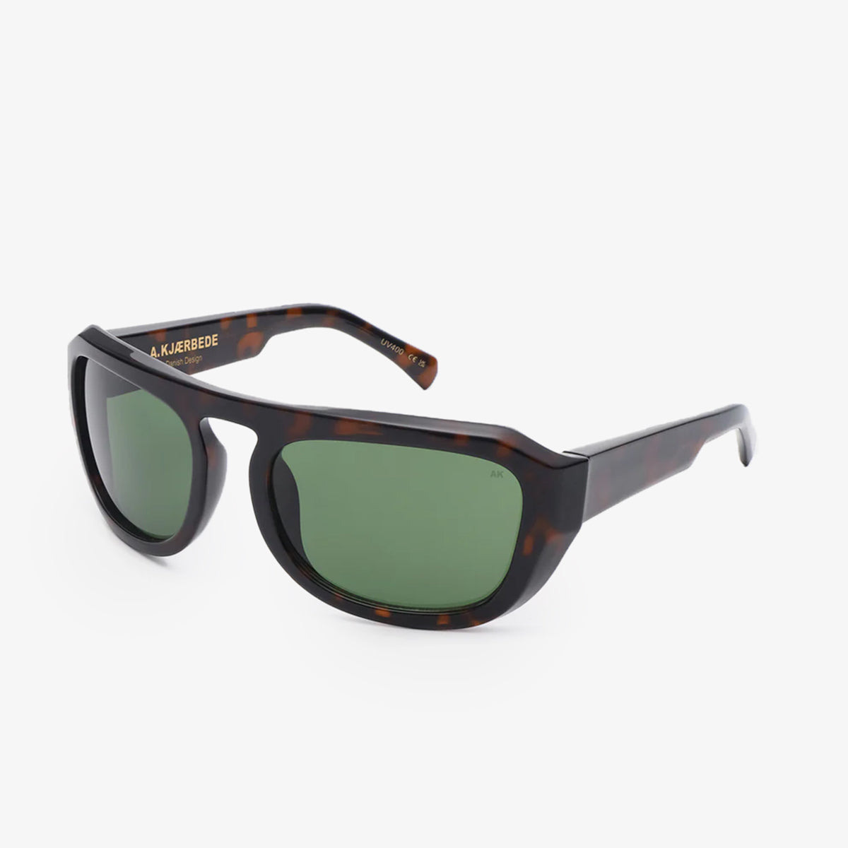 A. Kjaerbede Max Sunglasses, Demi Tortoise, Detail Shot 2