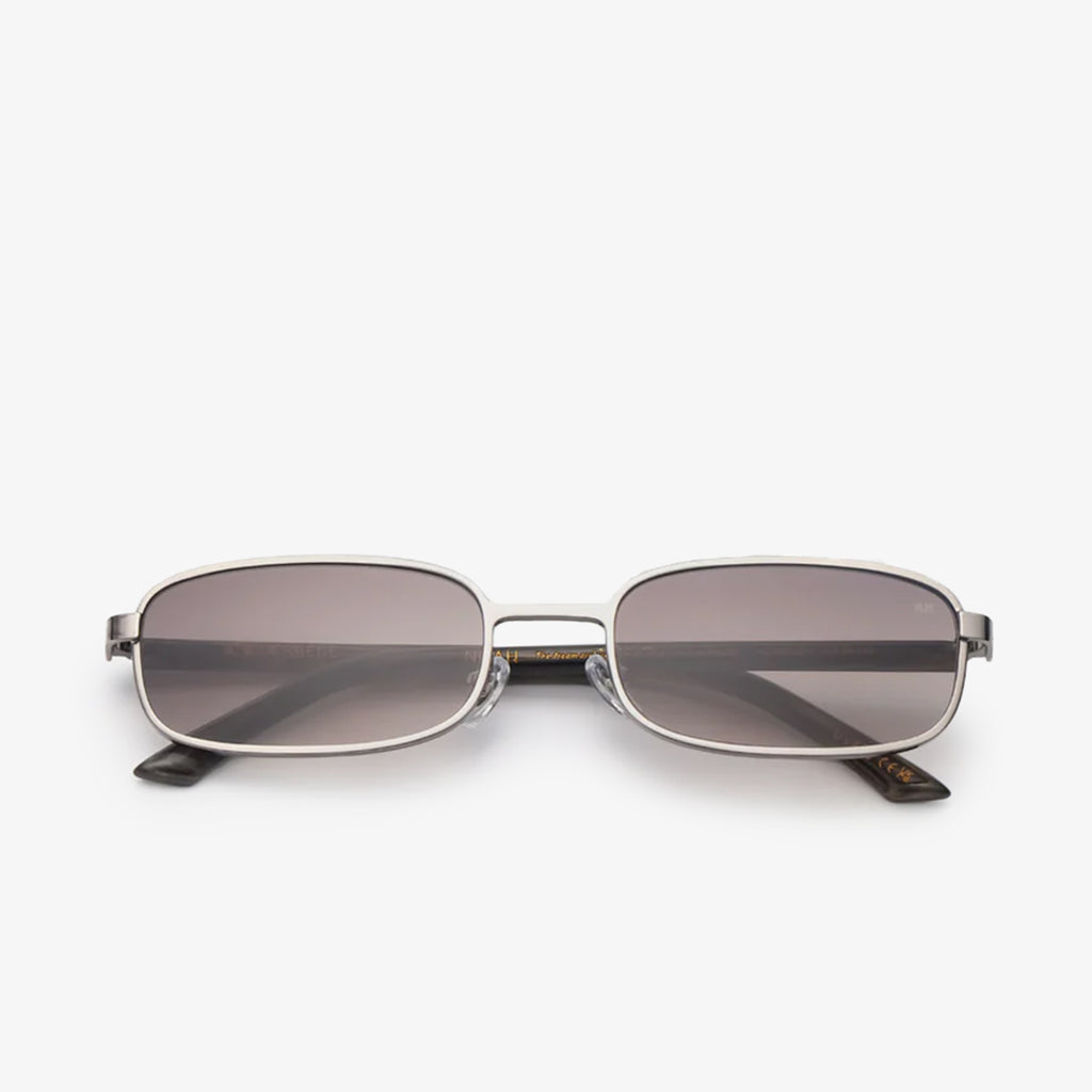 A. Kjaerbede Noah Sunglasses, Silver Striped Horn, Detail Shot 3