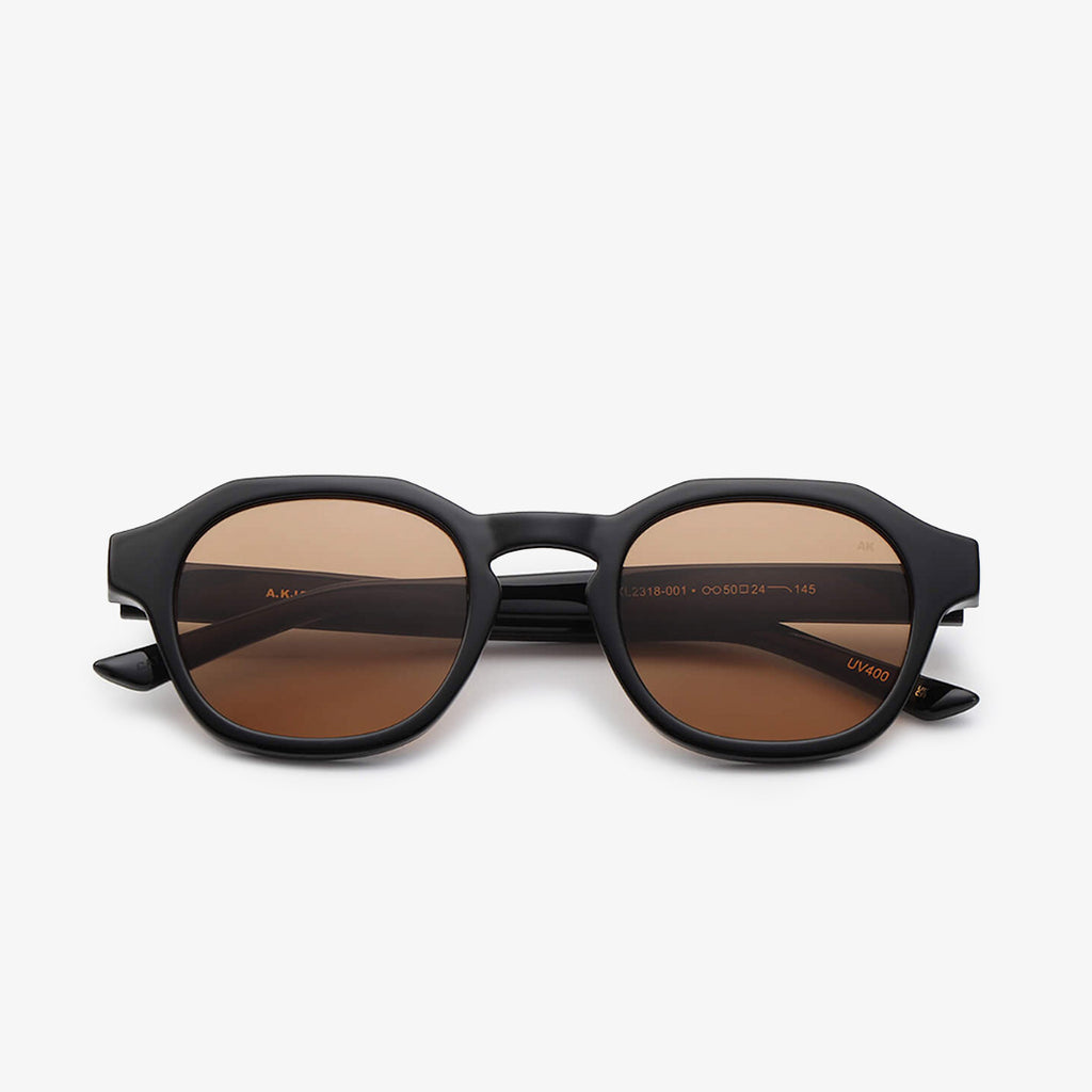 A. Kjaerbede Zan Sunglasses, Black, Detail Shot 4