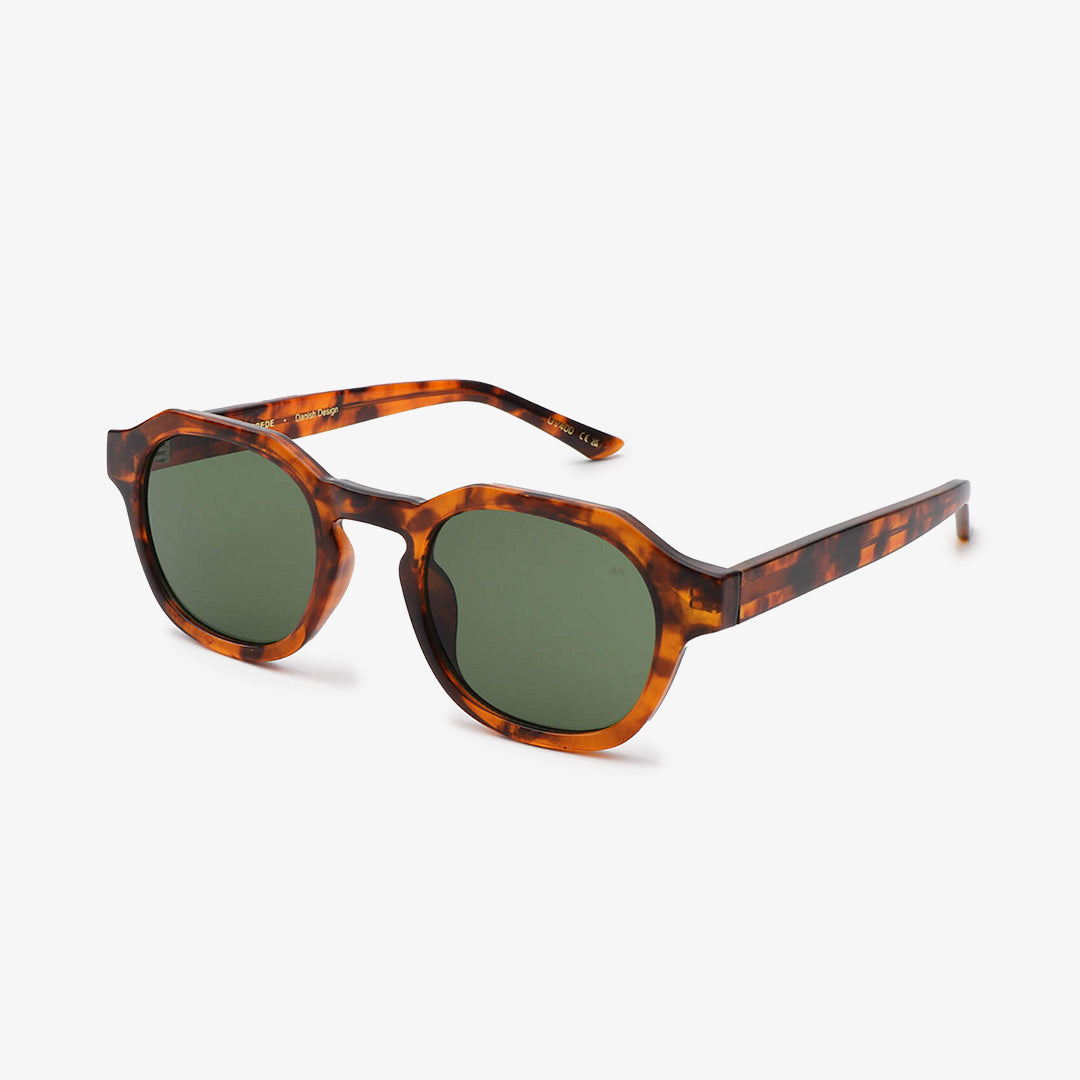 A. Kjaerbede Zan Sunglasses, Havana, Detail Shot 2