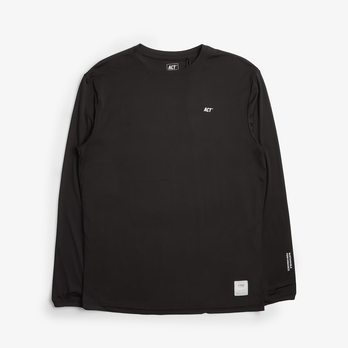 main ACT BioPerf Long Sleeve T-Shirt, Black, Detail Shot 1