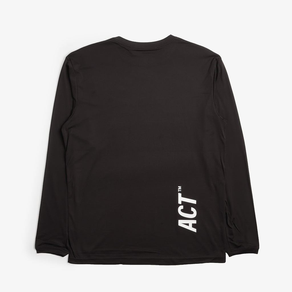 ACT BioPerf Long Sleeve T-Shirt, Black, Detail Shot 5
