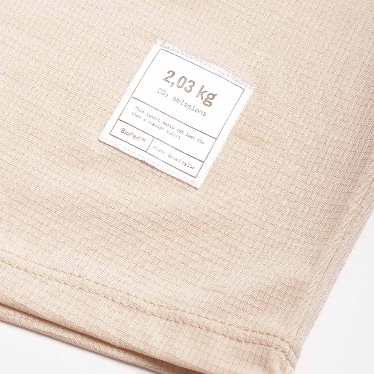 ACT BioPerf T-Shirt, Beige, Detail Shot 4