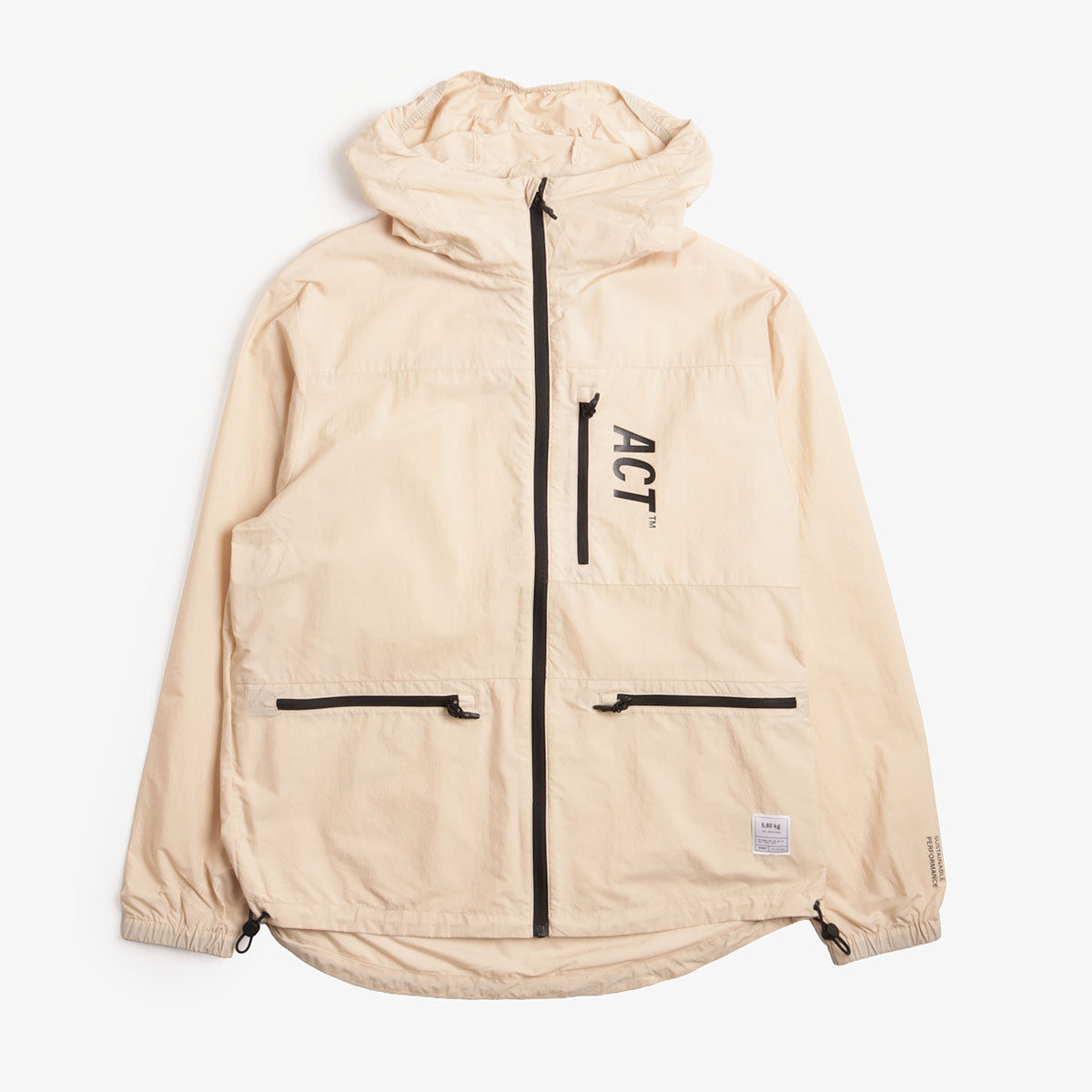 main ACT BioRip WindBreaker, Beige, Detail Shot 1