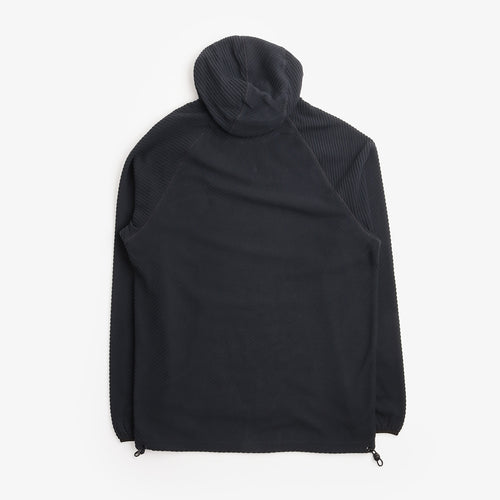 ACT Running ThermoShell Hoodie Fleece in Black, back view