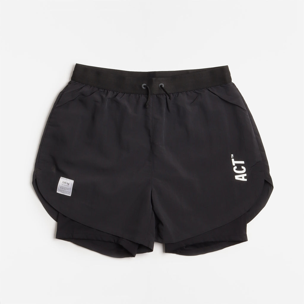 ACT ShellLight 2-in-1 Shorts, Black, Detail Shot 1