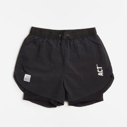 thumbnail ACT ShellLight 2-in-1 Shorts, Black, Detail Shot 1