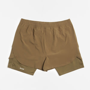 Acid Running 2-in-1 Shorts - Green