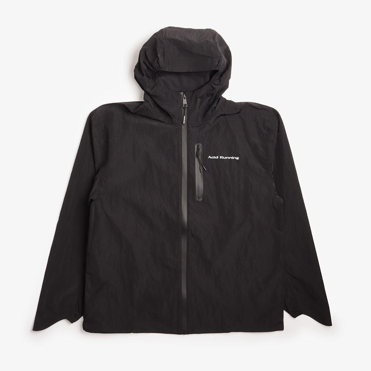 Acid Running Lightweight Running Jacket, Black, Detail Shot 1