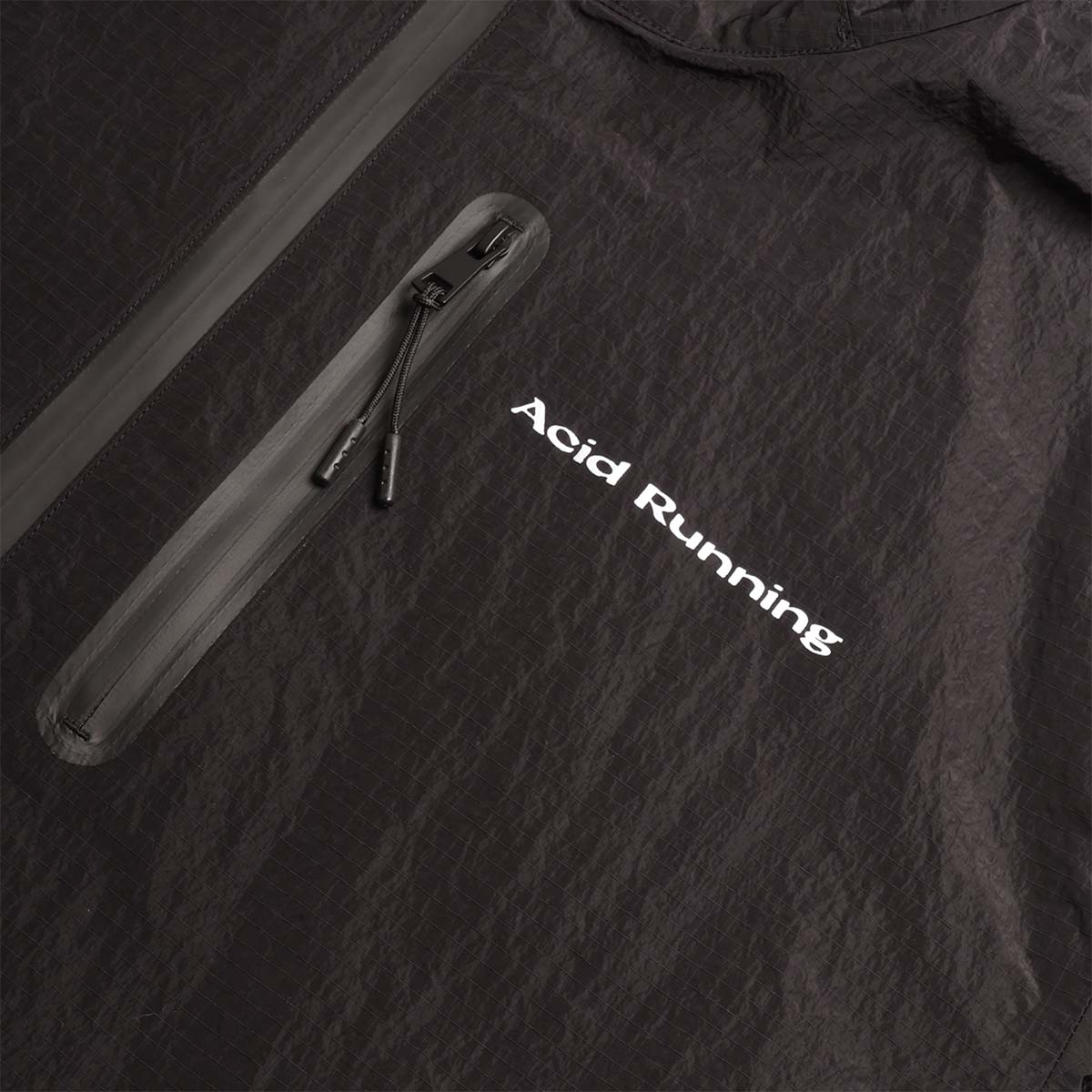 main Acid Running Lightweight Running Jacket, Black, Detail Shot 2