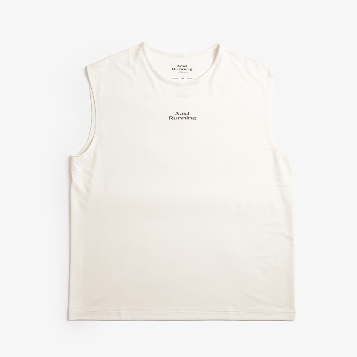 Acid Running Logo Tank, Bone, Detail Shot 1