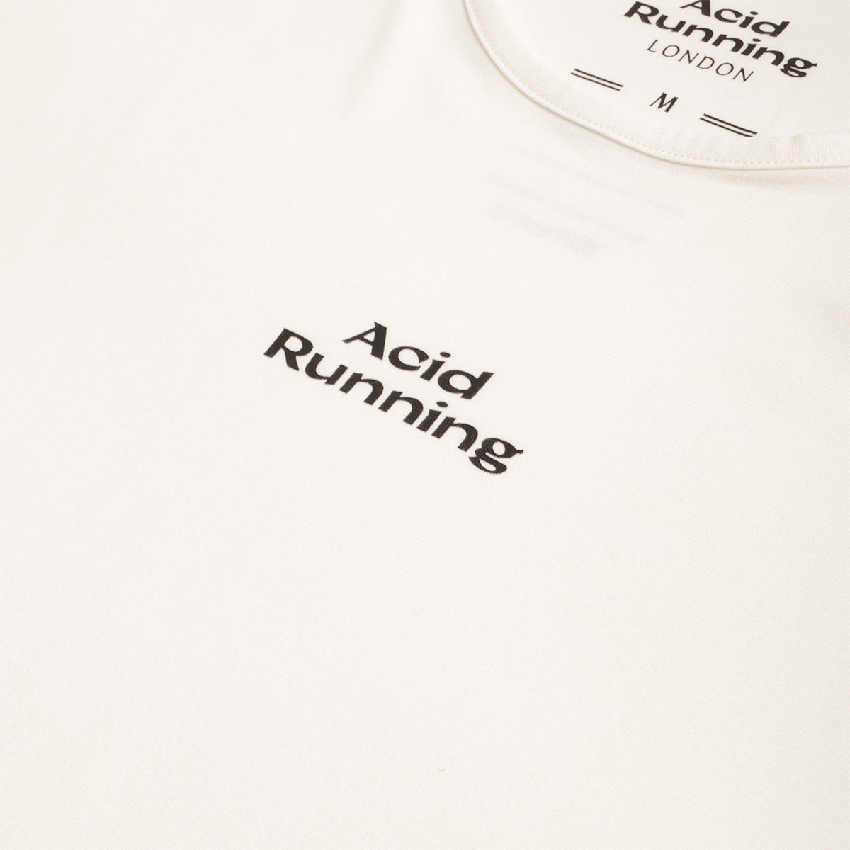 Acid Running Logo Tank, Bone, Detail Shot 2