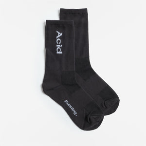 Acid Running Logo Socks - Black