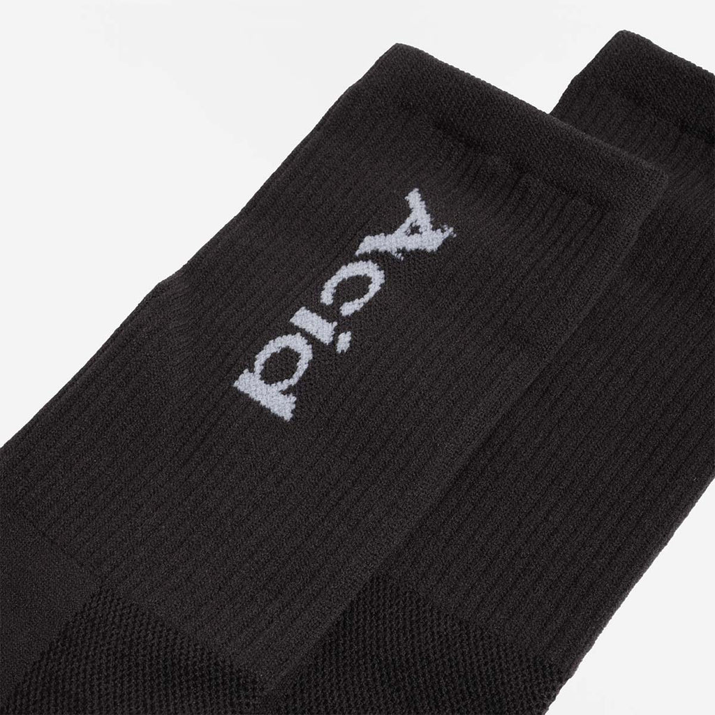 Acid Running Logo Socks, Black, Detail Shot 3