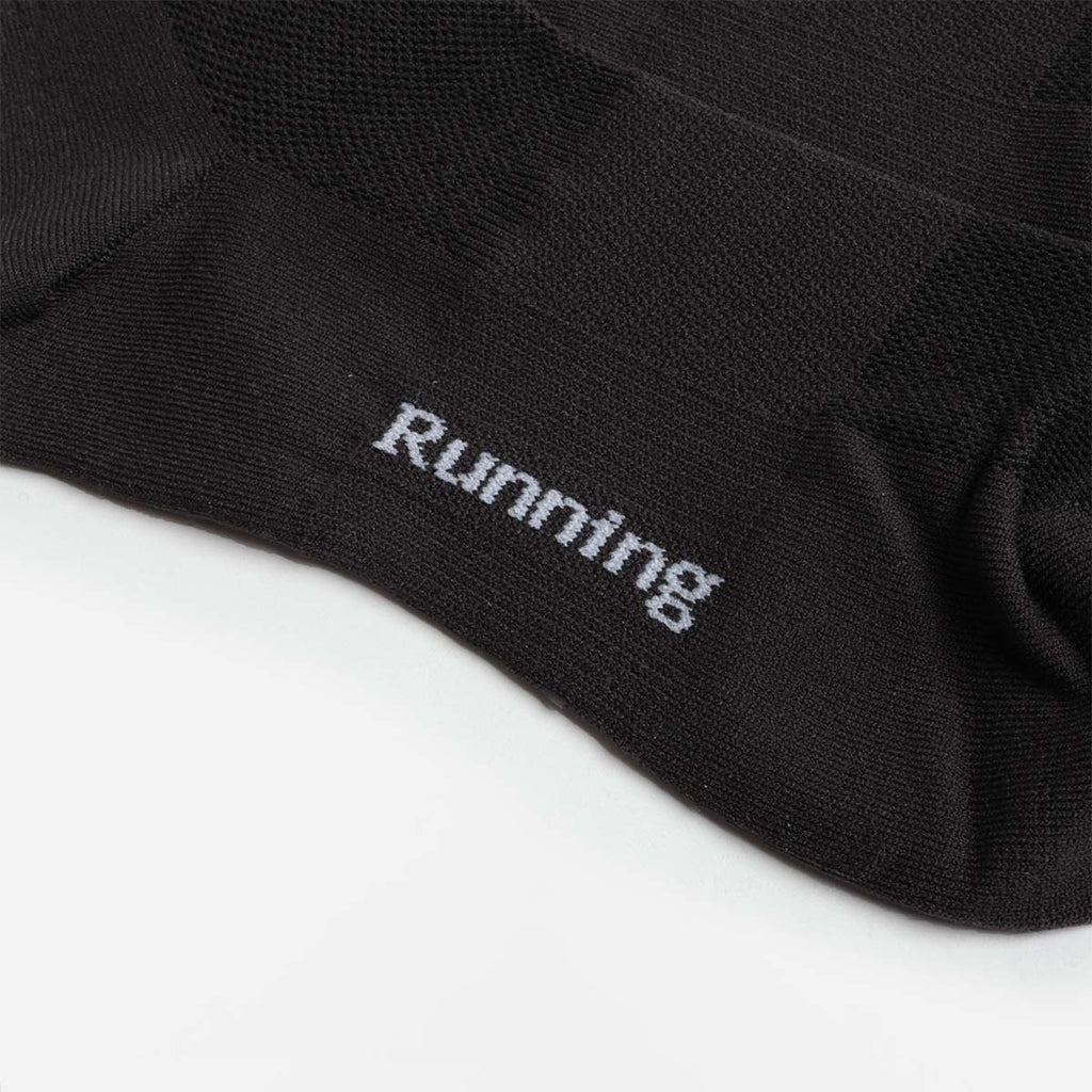 Acid Running Logo Socks, Black, Detail Shot 4