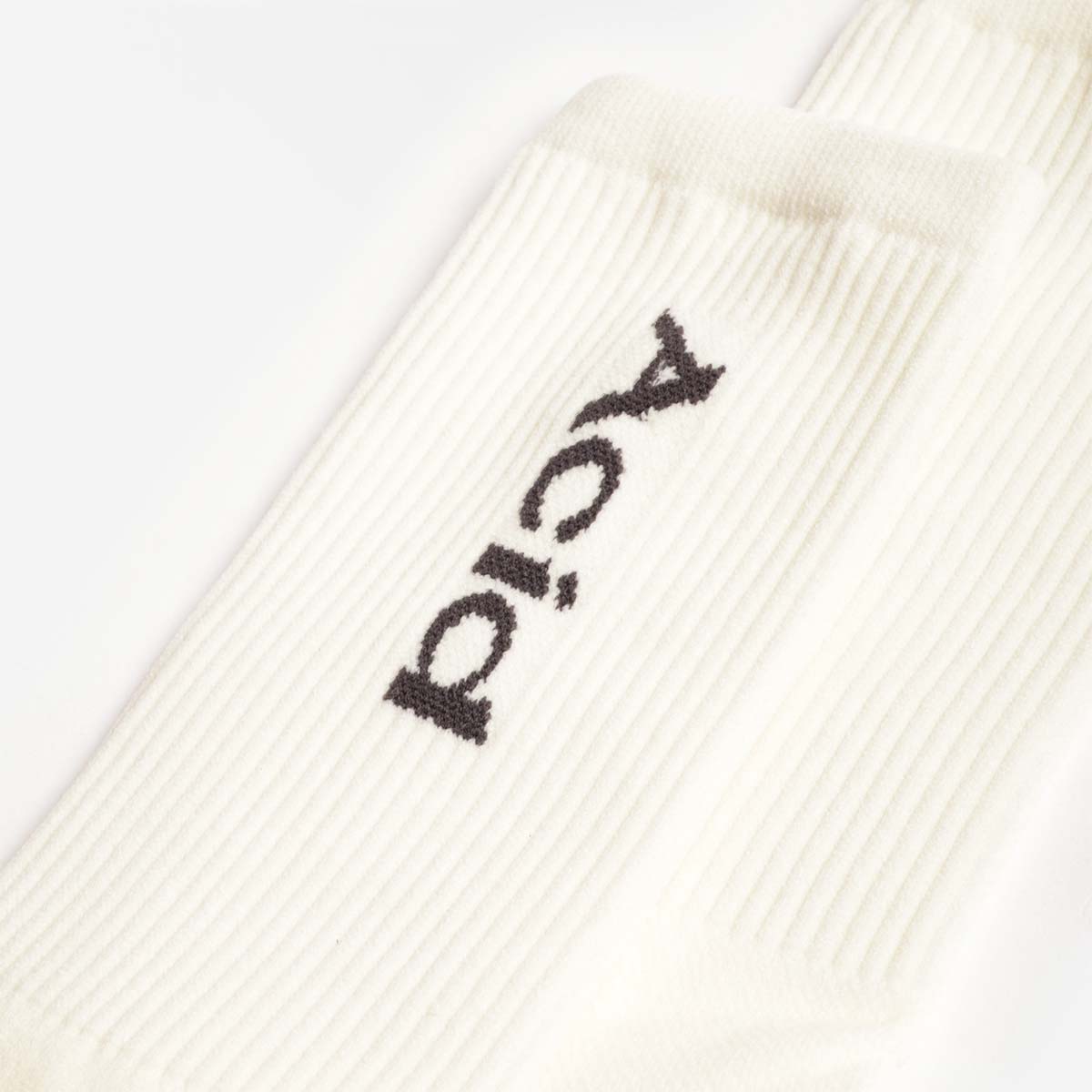 Acid Running Logo Socks, Bone, Detail Shot 3