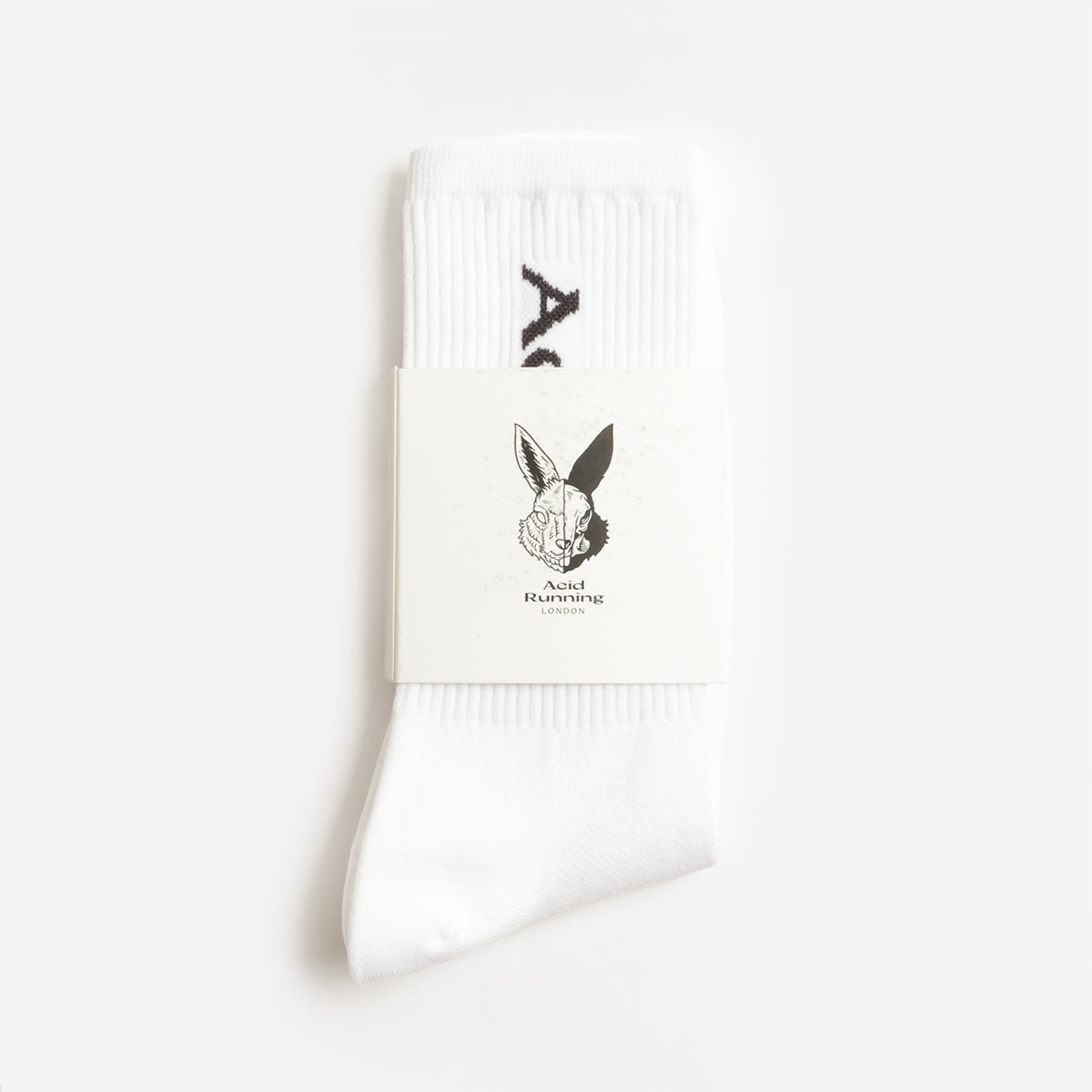 Acid Running Logo Socks, White, Detail Shot 2