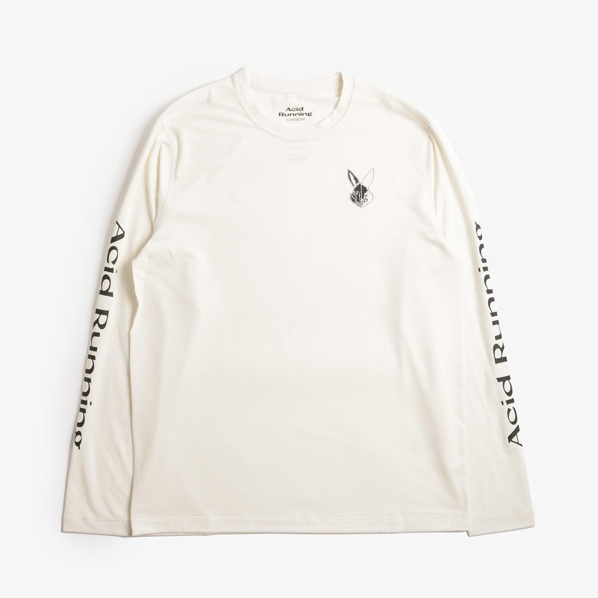 Acid Running Long Sleeve T-Shirt, Bone, Detail Shot 1