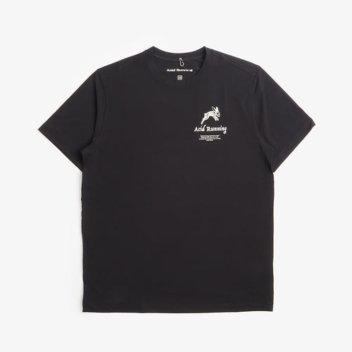 Acid Running A Runner's Dream T-Shirt in Black, front view