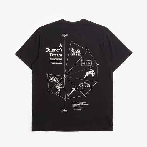 Acid Running A Runner's Dream T-Shirt in Black, back print