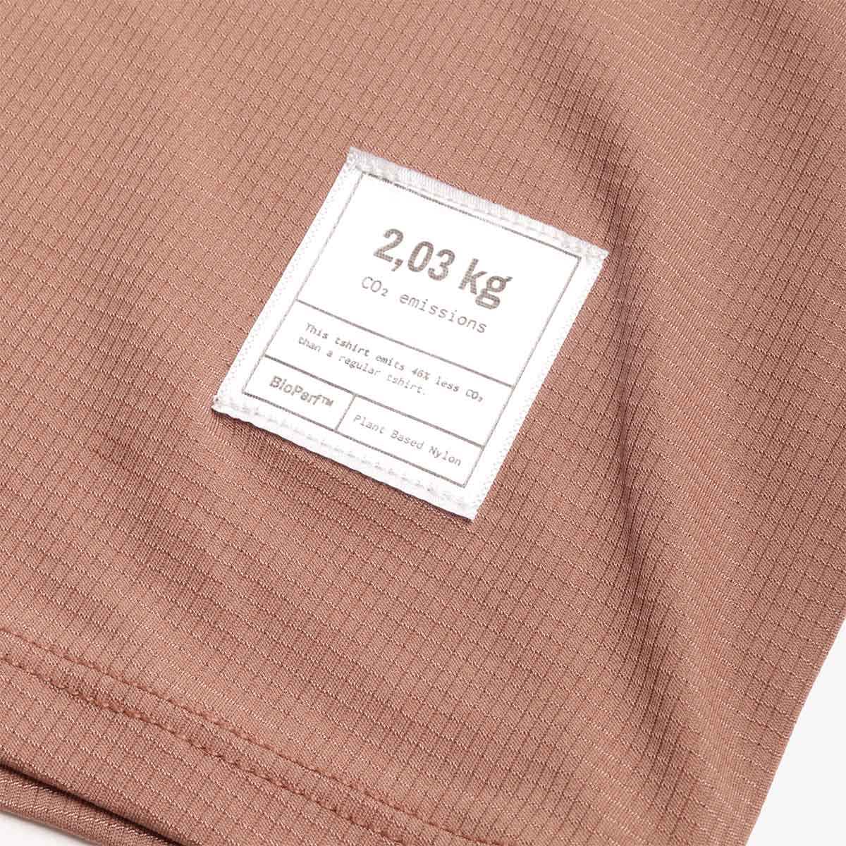 main ACT BioPerf T-Shirt, Terracotta, Detail Shot 4