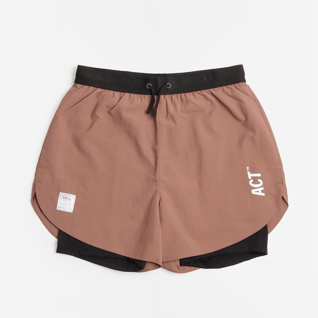 ACT ShellLight 2-in-1 Shorts, Terracotta, Detail Shot 1