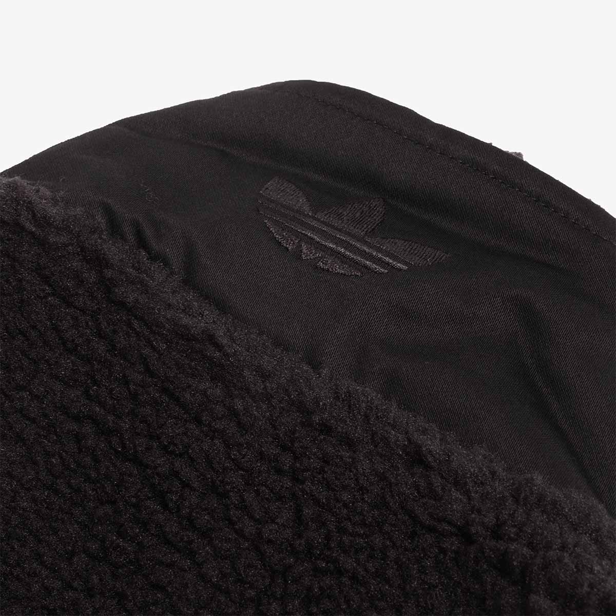 main Adidas Originals Premium Essentials Polar Full Zip Fleece, Black, Detail Shot 6
