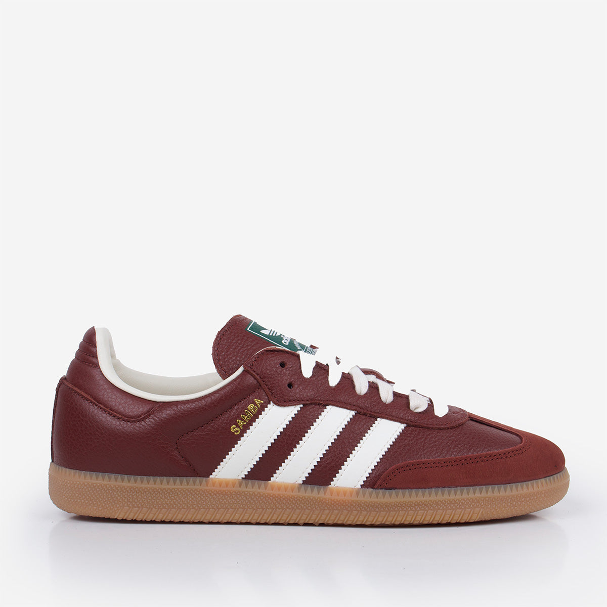 Adidas Originals Samba OG Shoes, Fox Brown Off White Gum 4, Detail Shot 1