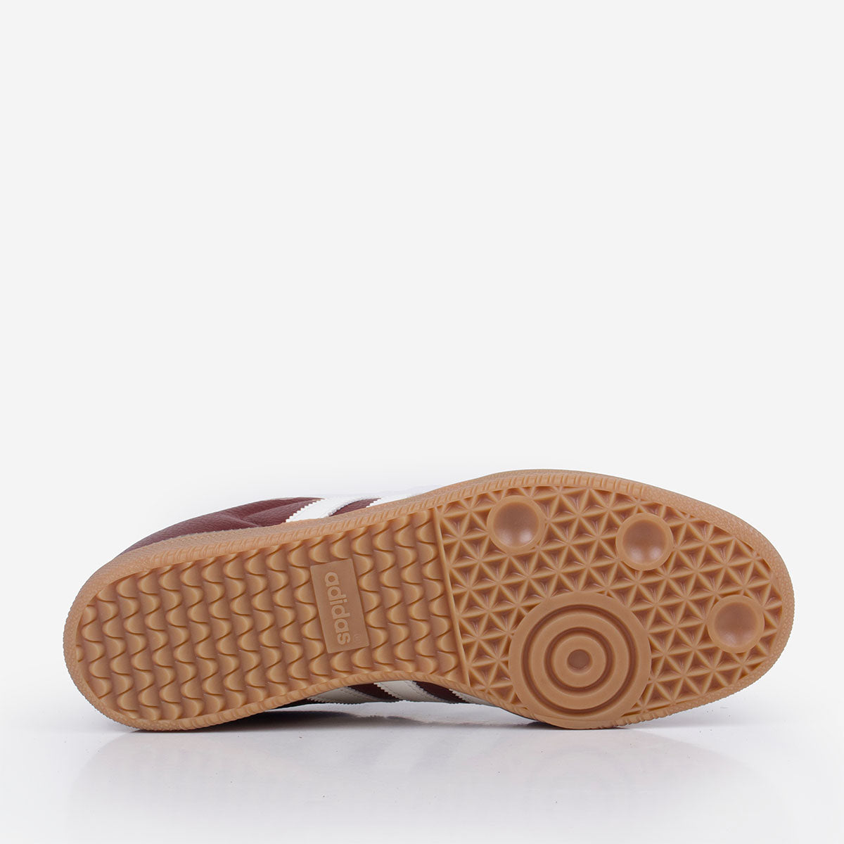 Adidas Originals Samba OG Shoes, Fox Brown Off White Gum 4, Detail Shot 2