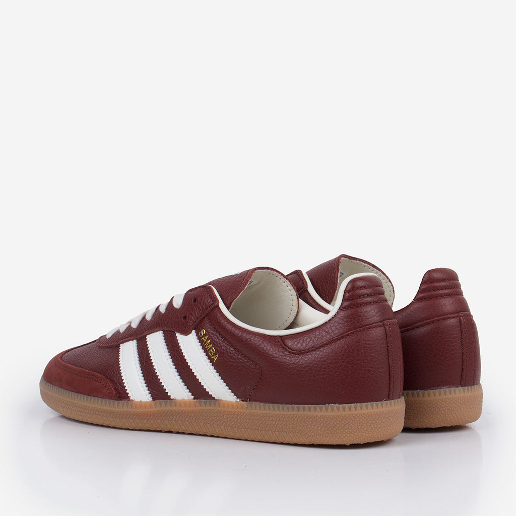 Adidas Originals Samba OG Shoes, Fox Brown Off White Gum 4, Detail Shot 4