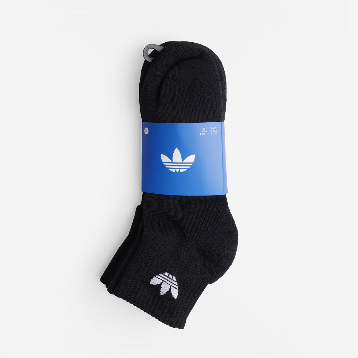 Adidas Originals black socks with blue branded band