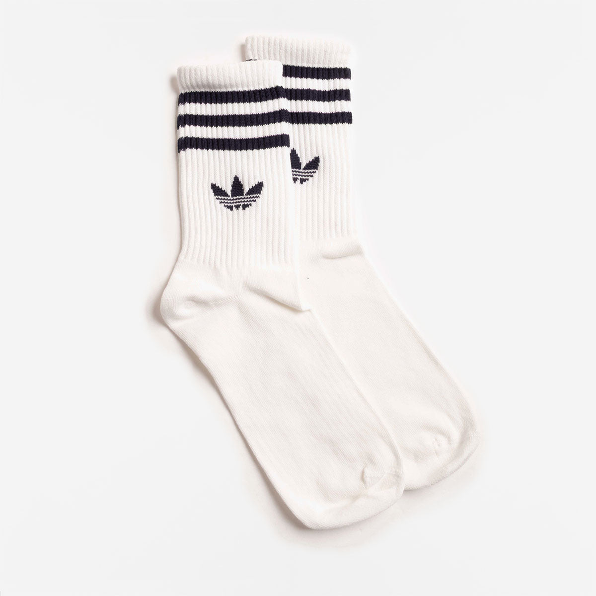 Adidas Originals 3-Stripes Crew Socks 3 Pairs, White Tactile Blue Cream White, Detail Shot 2