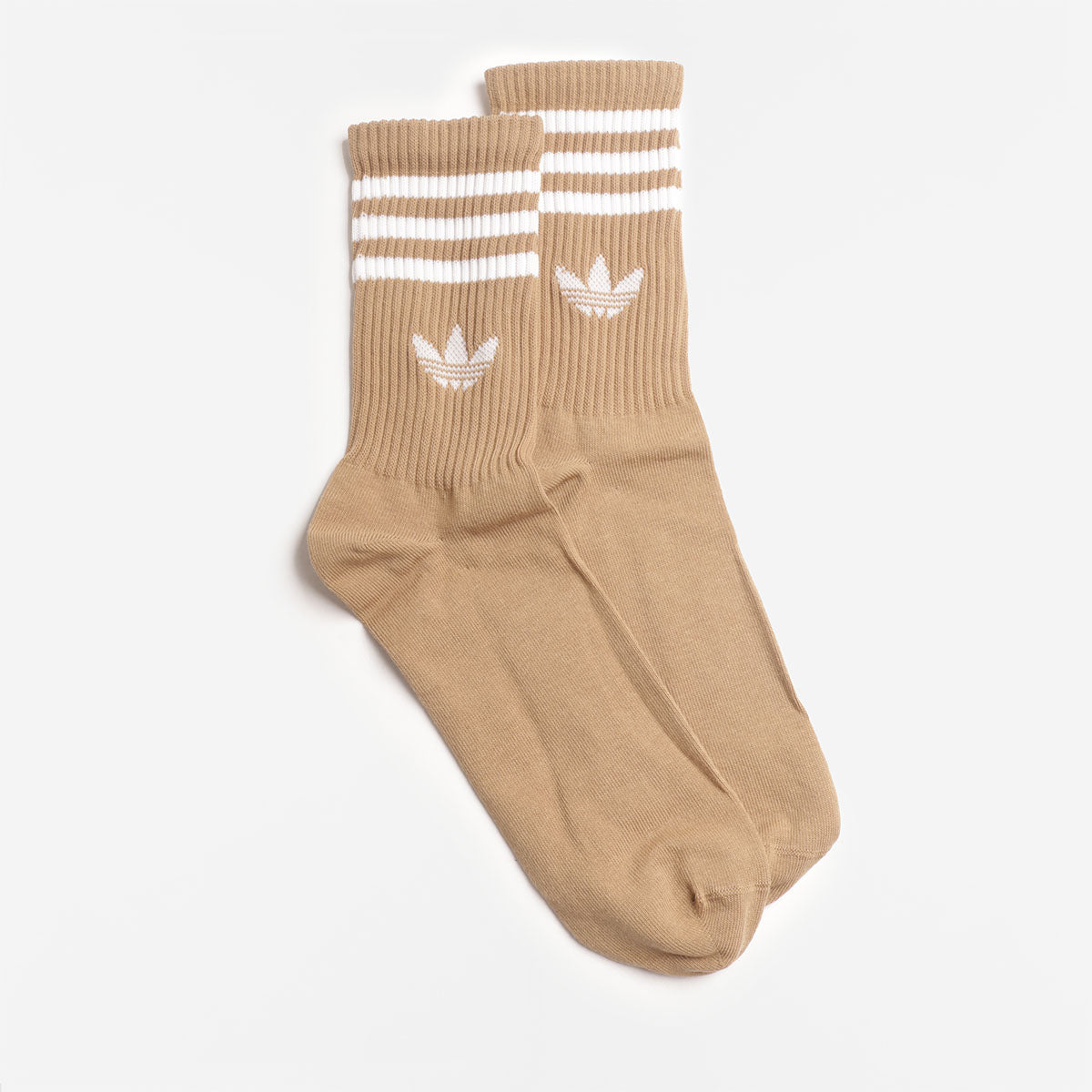 Adidas Originals 3 Stripes Crew Socks 3 Pairs, Maroon Aurora Ivy Cardboard, Detail Shot 4